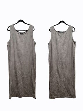 Style & Co Textured Linen Blend Maxi Dress – Size 16 EUC